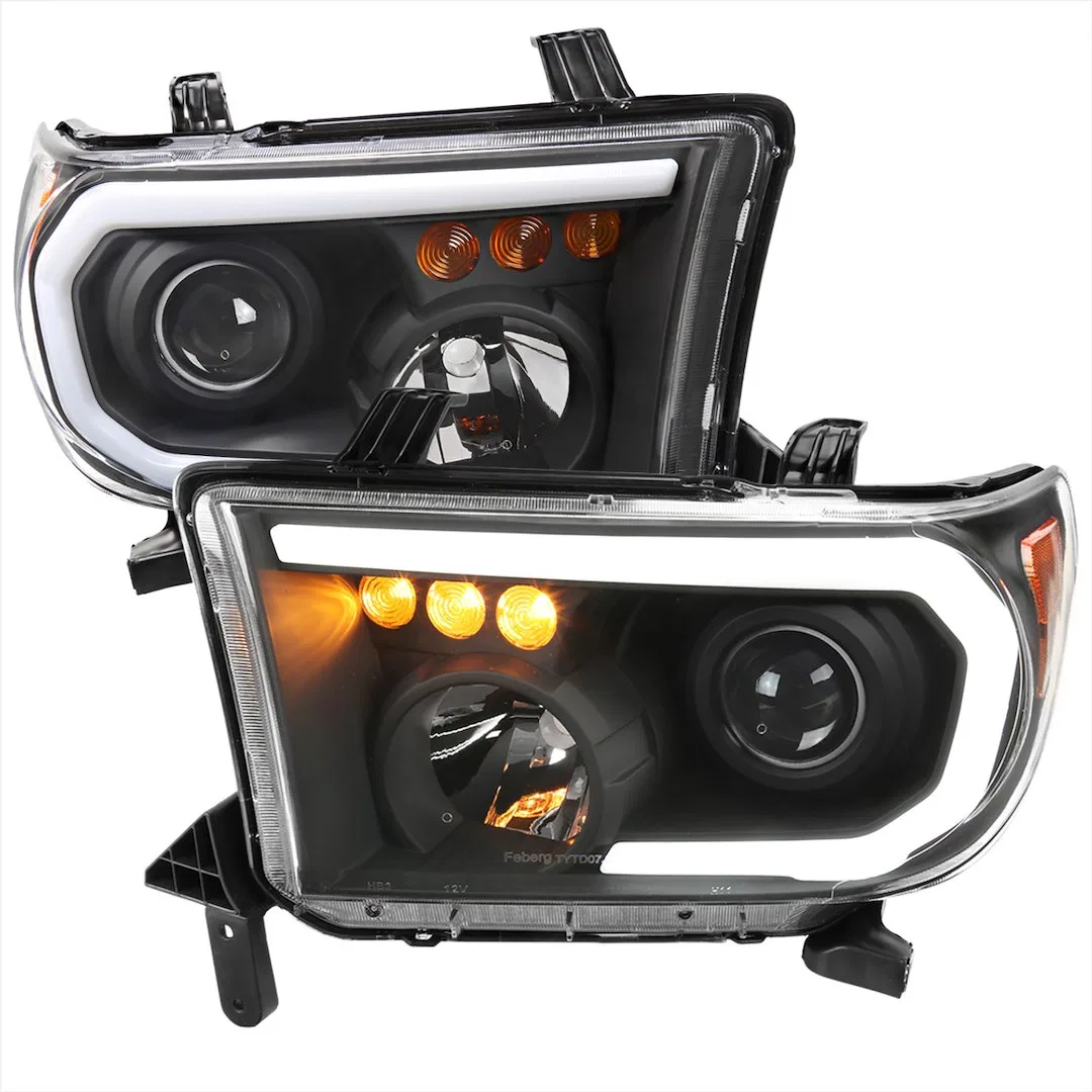 2LHP-TUN07JM-G3-GO – SPEC-D TUNIN Headlight Assembly, Retro Style Projector Headlight With Daytime Running Light And ...